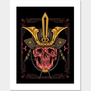 Skull Samurai Posters and Art